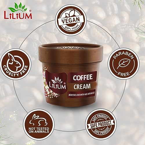 Lilium Coffee Facial Kit, 400g, 4 Step Deep Cleansing & Glowing Skin Moisture Lock With Age Defiance, Extra Glow & Fair Complexion, Oily & Dry Skin, Women & Men, Paraben & Sulfate Free, Pack Of 4 - Image 4
