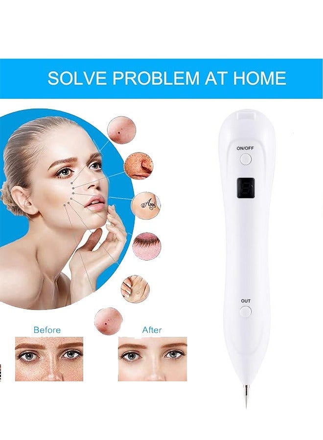 FCB Beauty Mole Removal Sweep Spot Pen with 9 Modes and LCD Display Replaceable Needle, USB Rechargeable Mole Removal Pen Skin Tag Removal Tool for Wart Spot Tattoo Body Freckles - Image 2