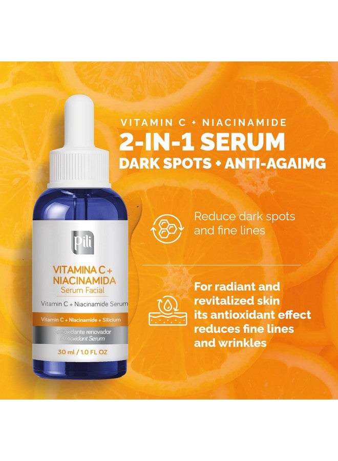 بيلي سيروم بيلي فيتامين سي مع النياسيناميد والسيليكون العضوي. مناسب لجميع أنواع البشرة، حتى الدهنية أو المعرضة لحب الشباب. 1 أونصة. - Image 4