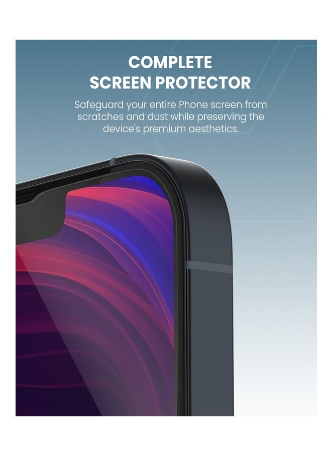 Moxedo Moxedo Ultra Shield Tempered Glass Screen Protector HD Clear 9H Hardness Full Coverage with Auto-Align Easy Applicator for iPhone 14 6.1  - Image 3