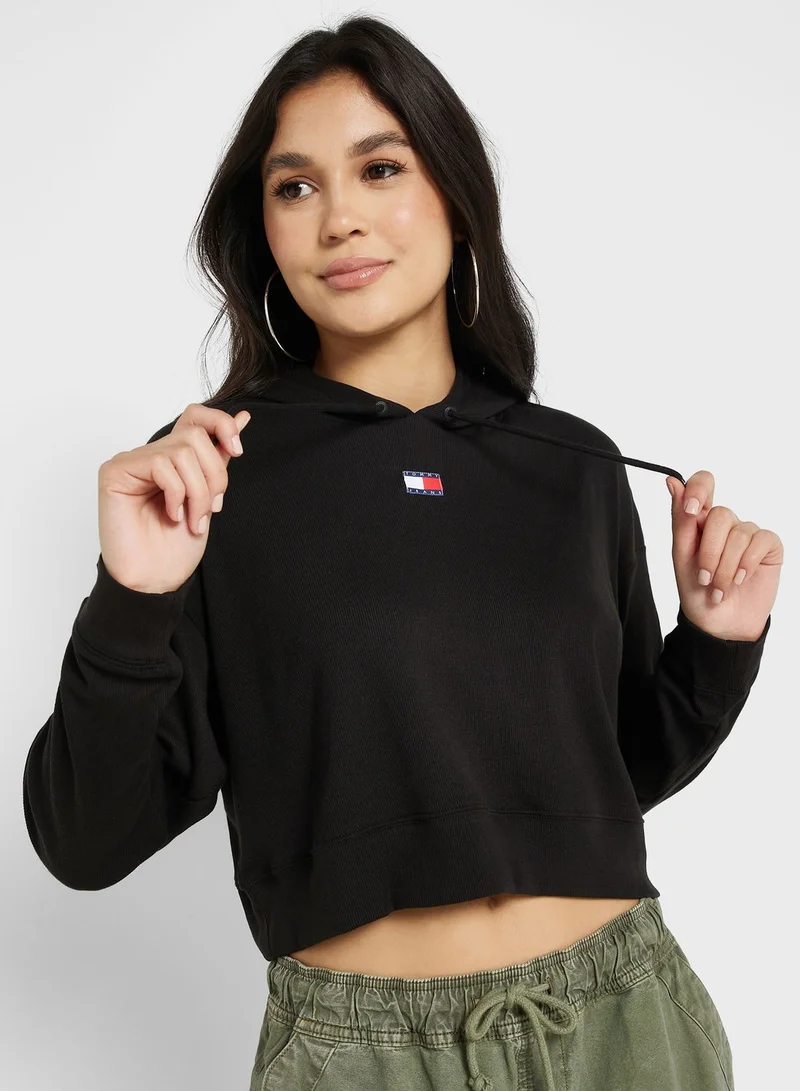 TOMMY JEANS Logo Knitted Hoodie