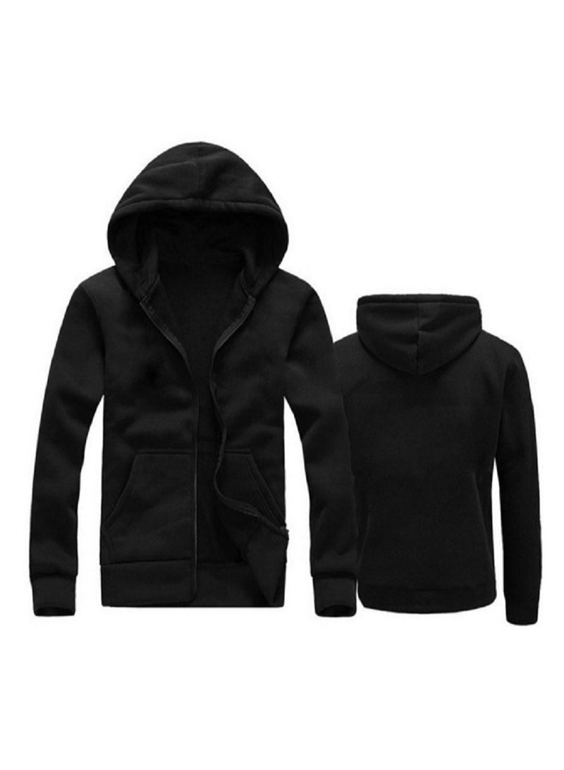general Casual Zipped Hooded Sweatshirt - Image 1
