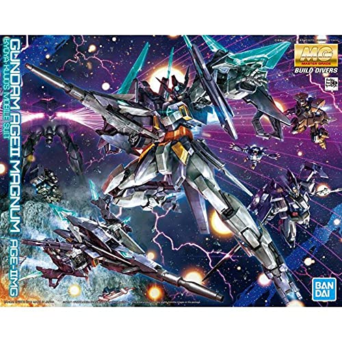 BANDAI SPIRITS مجموعة نموذج بنداي هوبي MG غاندام AgeII ماغنوم غاندام بيلد دايفرز - Image 1