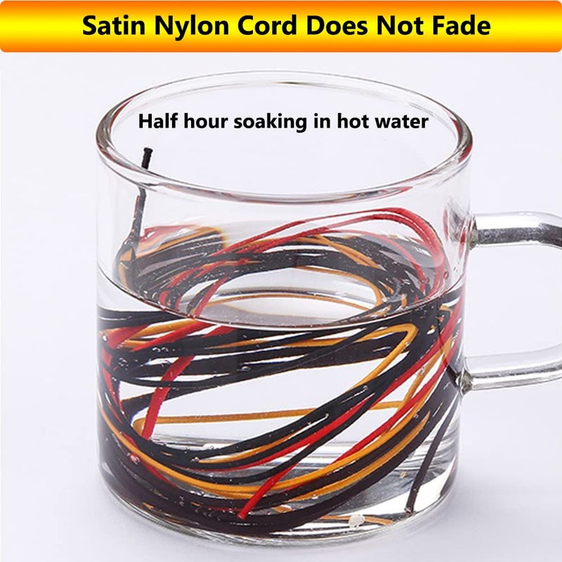 ChunLiou 2 mm 330 Feet Satin Nylon Cord String for Jewelry Making Bracelet Necklaces Beading Thread Rattail Macrame Kumihimo Chinese Knot Craft Red - Image 3