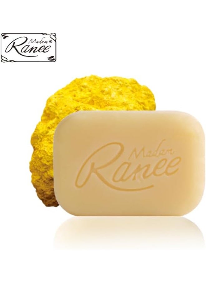 مدام راني صابون الكبريت الأصلي من مدام راني للجسم وفروة الرأس، 100 غرام - Image 2