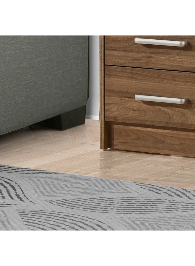 DANUBE HOME Supreme 2-Drawer Nightstand – Light Walnut Finish – Modern Bedside Table with Storage Drawers – Engineered Wood Night Stand for Bedroom Furniture - Image 4