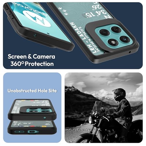 KAPAVER GPS Edition Back Cover Case Compatible with Motorola Edge 60 Fusion (PC + TPU) (Leh-Ladakh Black) - Image 3