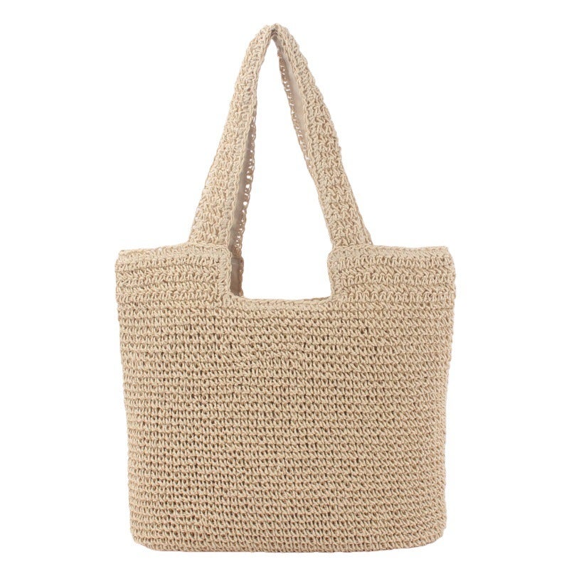 Handwoven Raffia Beach Tote Bag for Women - Image 5