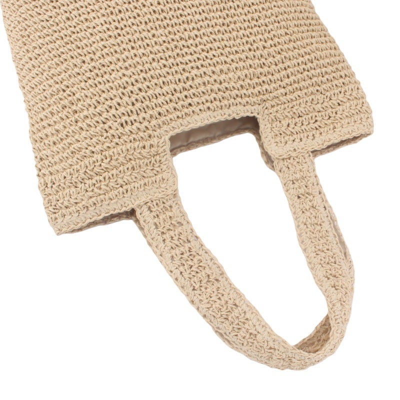Handwoven Raffia Beach Tote Bag for Women - Image 1