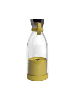 Pawa Portable Blender 350ml 50W / Stainless Steel Blades / Wireless Charging / Easy to Carry / Rechargeable Battery- Yellow  - Image 3