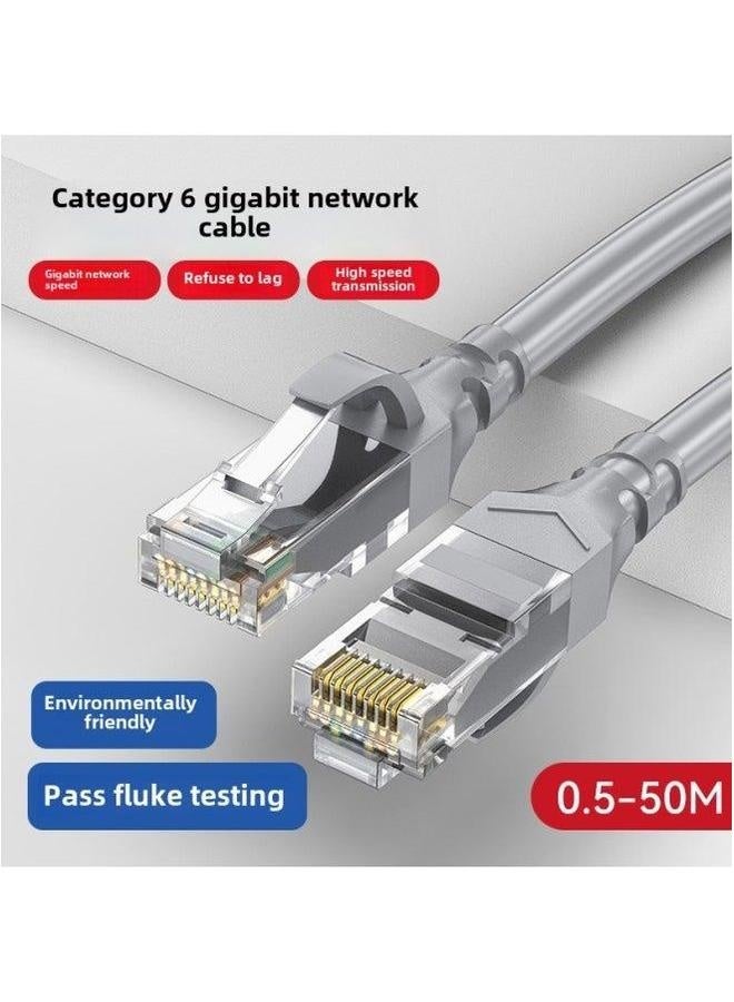 Six Kinds Of Gigabit Network Cable CAT6 Computer Unshielded Finished Broadband Twisted Pair Jumper-Color:Category 6 Black (passed Fluk Test)-Line Length:2M  - Image 2