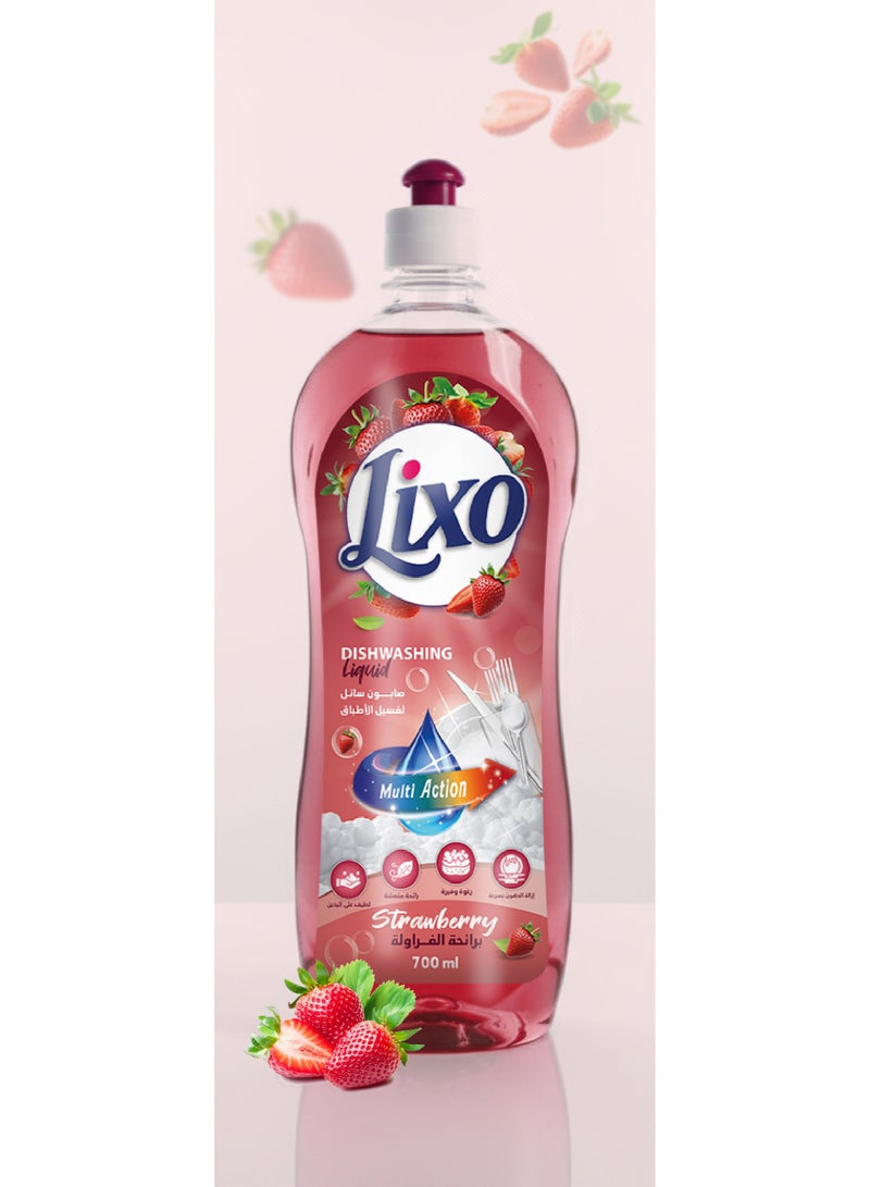 Lixo Dishwashing Liquid 700ml Strawberry