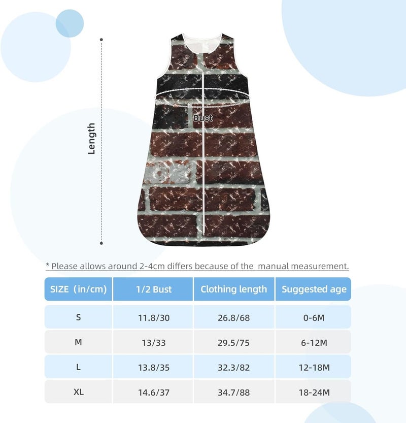 Multi-Color Marble Brick Baby Wearable Blanket Infant Boys Girls Sleeping Bags for Newborn Large - Image 5