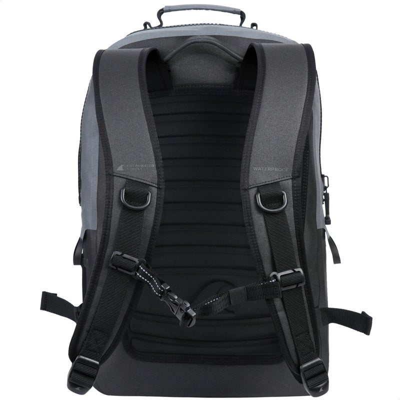 Breakwater Supply™ Waterproof Backpack with 16-inch Laptop and Phone Pockets for Travel, Work, Outdoors, Fishing, Boating, Hiking, Explorer 25L, Unisex + Floating, Non-Rolltop, Dry Bag (Cascade Gray) - Image 3