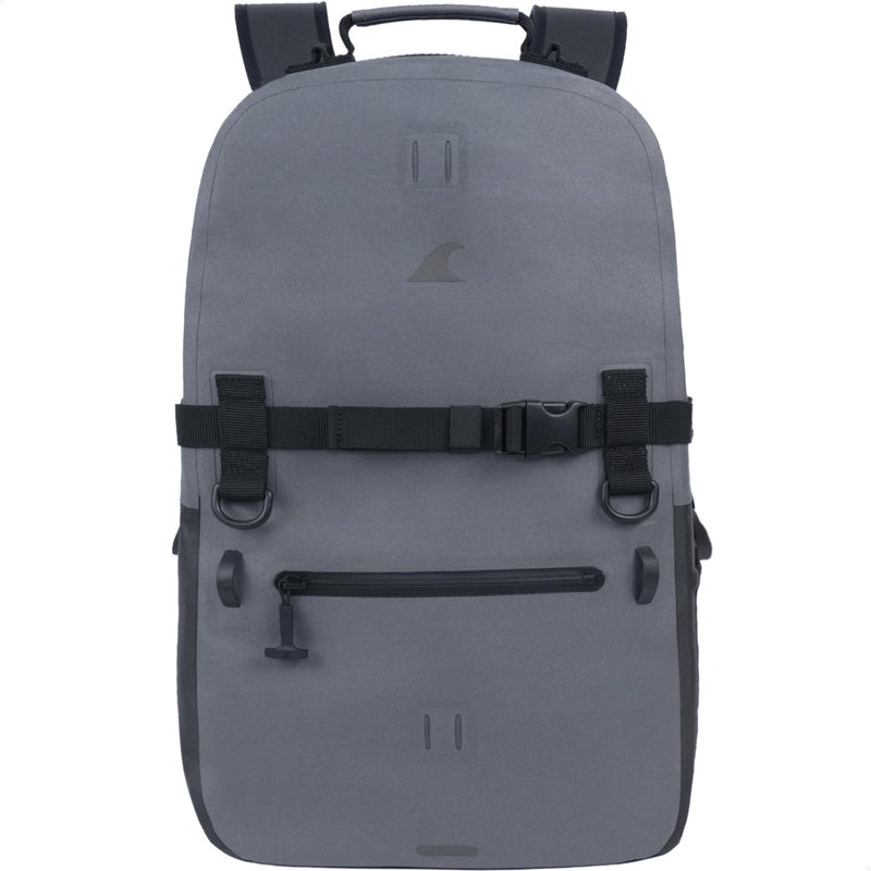 Breakwater Supply™ Waterproof Backpack with 16-inch Laptop and Phone Pockets for Travel, Work, Outdoors, Fishing, Boating, Hiking, Explorer 25L, Unisex + Floating, Non-Rolltop, Dry Bag (Cascade Gray) - Image 2