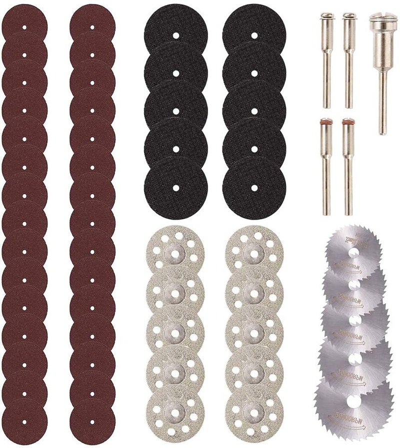 DIY Crafts CTDIYHI53114 Cutting Wheel Set 18 Shank Diamond Cutting Wheel Mini HSS Saw Blades Resin Cutoff Disc Cutter - Image 1