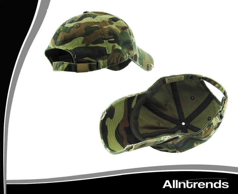 ALLNTRENDS Smokey Bear Dad Hat Embroidered Adult Vintage U.S. Forest Service Cap Adjustable Hat (Camo) - Image 3