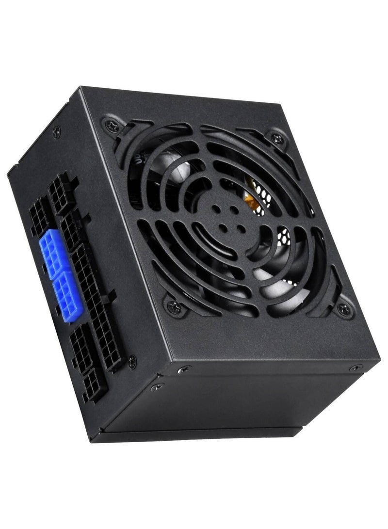 سيلفر ستون مزود طاقة SX700-G، 700 واط، معتمد من 80 Plus Gold، قابل للتعديل بالكامل، مزود بمعامل قدرة نشط، مروحة FDB صامتة 92 مم، مكثفات يابانية 100%، سكة واحدة +12 فولت، عامل شكل SFX مدمج، أسود | SST-SX700-G الإصدار 1.1 - Image 5