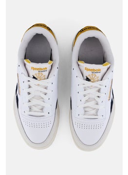 Reebok Men Club C Revenge Lace Up Tennis Shoes, White  - Image 2