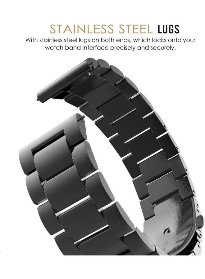 SHOPI Replacement Band For Samsung Galaxy 22/46 mm Black - Image 2