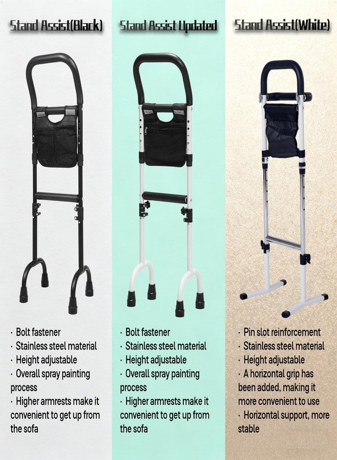 Baithem Stand Assist(White)-Mobility Standing Aid Rail for Couch, Chair, Bedside, Toilet. Assistance Handle for People with Limited Mobility. Safety Grab Bar for Standing, Walking, Up and Down The Stairs - Image 2
