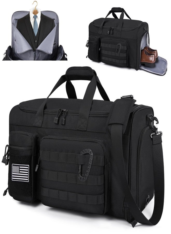 MOZETO Convertible Garment Duffle Bags for Travel, Carry On Suit Duffle Bags with Shoulder Strap 2 in 1 Hanging Garment Duffle Bag for Men - Image 1