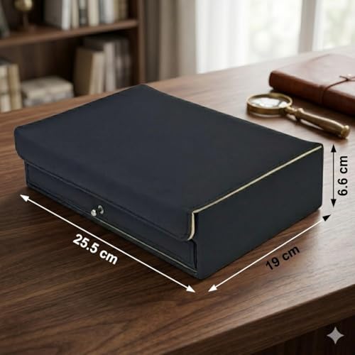 essart faux leather Pen Display Organizer Box for 20 pens in black color - Image 4