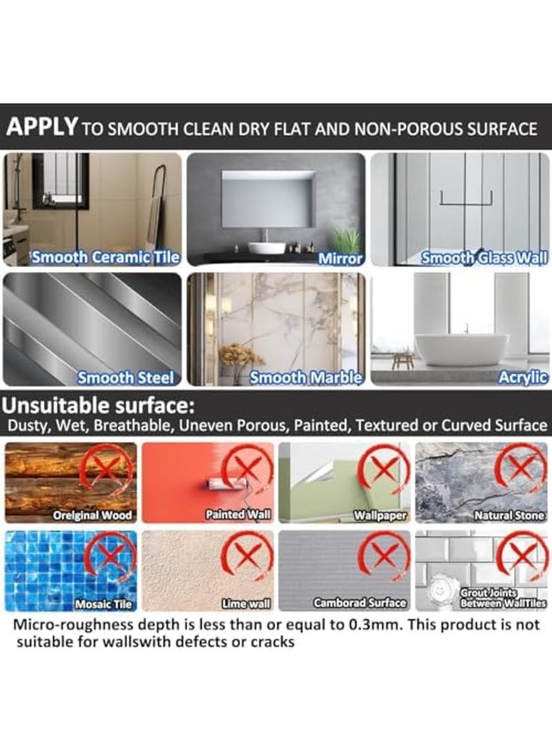 SYOSI Suction Cup Towel Bar - Adjustable Stainless Steel Towel Rack for Bathroom (13.77in-27.55in), Wall Mounted No Drilling, Double Rod Towel Holder for Bathroom Accessories (Silver) - Image 2