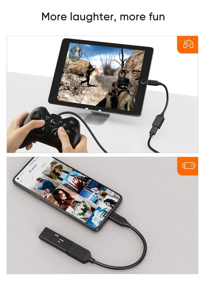 CableCreation USB-C to USB 3.0 Female Adapter, 0.5 ft CableCreation (Gen1) USB3.1 Type C to Type A Adapter OTG Cord, Compatible MacBook Pro, Galaxy S8, S9,iPhone 15/15Pro - Image 5