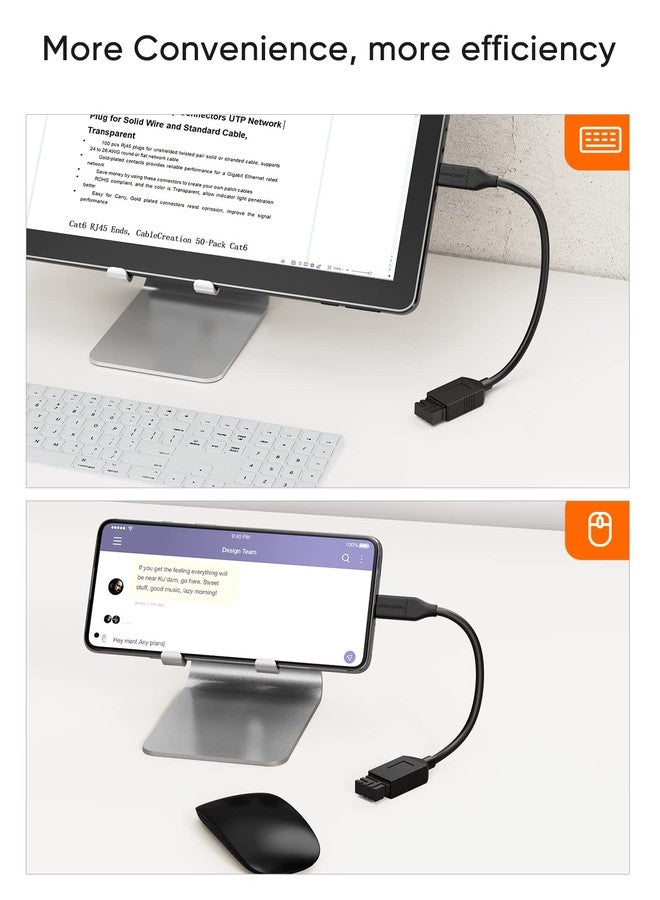 CableCreation USB-C to USB 3.0 Female Adapter, 0.5 ft CableCreation (Gen1) USB3.1 Type C to Type A Adapter OTG Cord, Compatible MacBook Pro, Galaxy S8, S9,iPhone 15/15Pro - Image 4