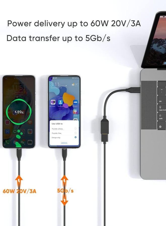 CableCreation USB-C to USB 3.0 Female Adapter, 0.5 ft CableCreation (Gen1) USB3.1 Type C to Type A Adapter OTG Cord, Compatible MacBook Pro, Galaxy S8, S9,iPhone 15/15Pro - Image 3