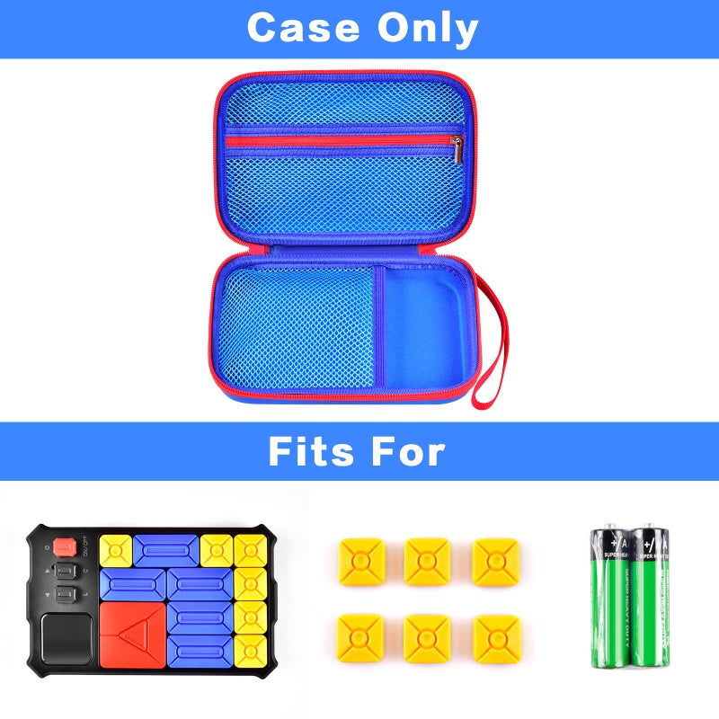 casmilee Case Compatible with Giiker Super Slide Brain Games, Brain Teaser Puzzles Organizer Storage Bag, Flow Slider Puzzle Game Holder (Blue) - Image 2