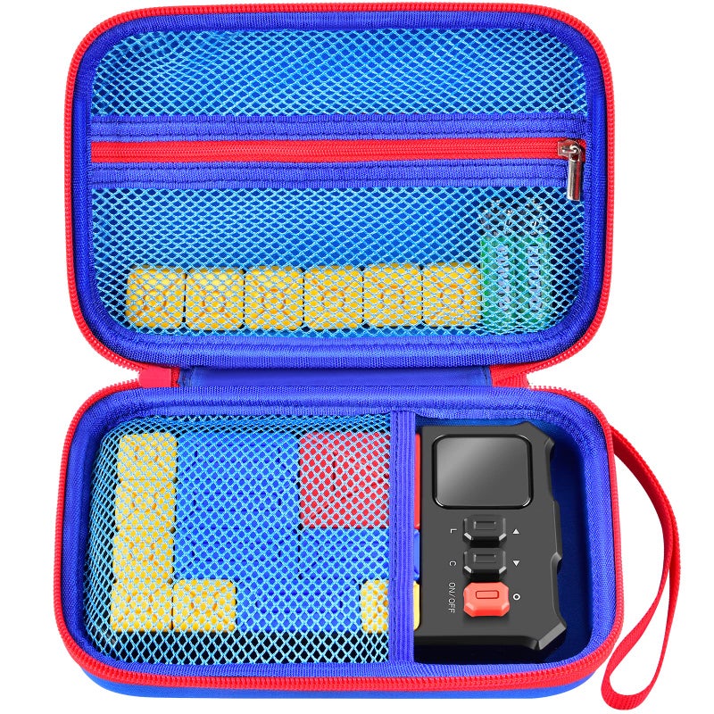 casmilee Case Compatible with Giiker Super Slide Brain Games, Brain Teaser Puzzles Organizer Storage Bag, Flow Slider Puzzle Game Holder (Blue) - Image 1