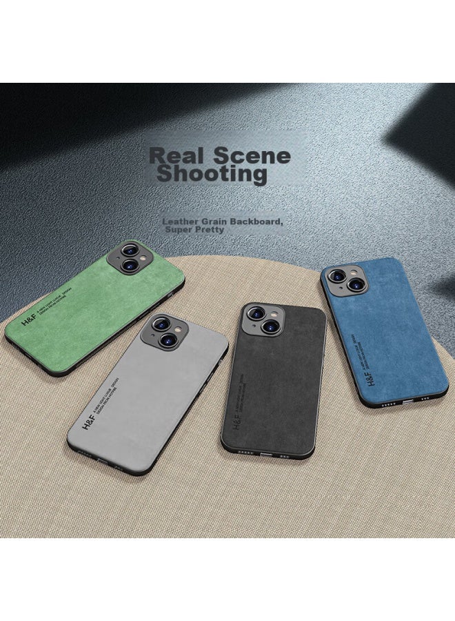 Hotfire Iphone 15 Case, Iphone 15 Protective Cover, Upgraded Skin-like Lambskin Matte Lens Full Protection Silicone Case For Men And Women Gray - Image 5