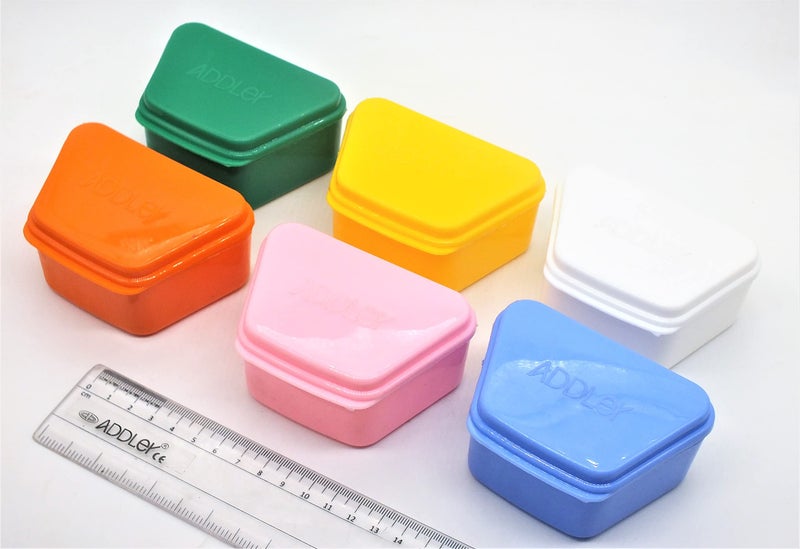ADDLER Dental Denture Boxes,Retainer Boxes, Orthodontic Mouth Gard Dental Storage Container Teeth Storage Boxes (Assorted). - Image 1