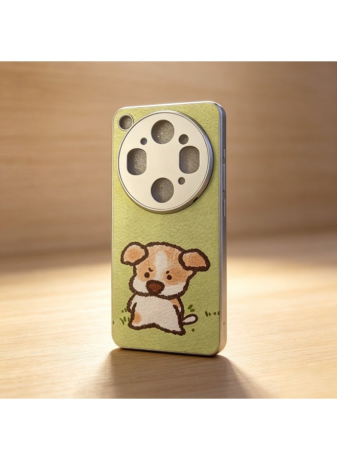Compatible with Oppo Find X9 Ultra back Case cover,Cute cat and Dog pattern, Paired with artificial leather material, Lens protection, Dirt resistant, Lightweight - Image 2