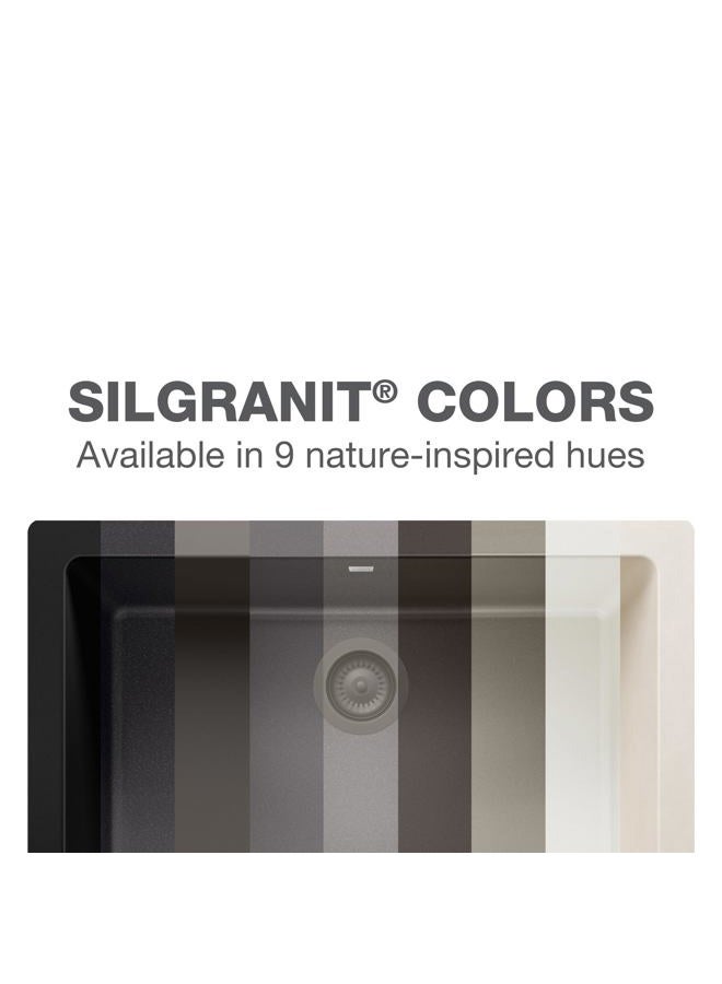 Blanco 442552 VALEA SILGRANIT Undermount, 27" L X 18" W X 9.5" D, Anthracite Kitchen Sink - Image 5