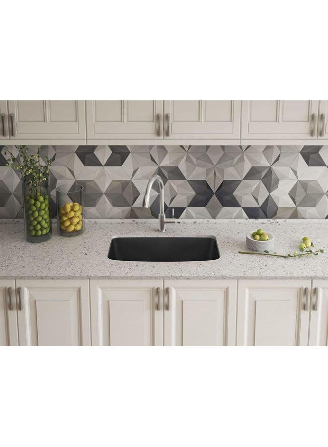Blanco 442552 VALEA SILGRANIT Undermount, 27" L X 18" W X 9.5" D, Anthracite Kitchen Sink - Image 2