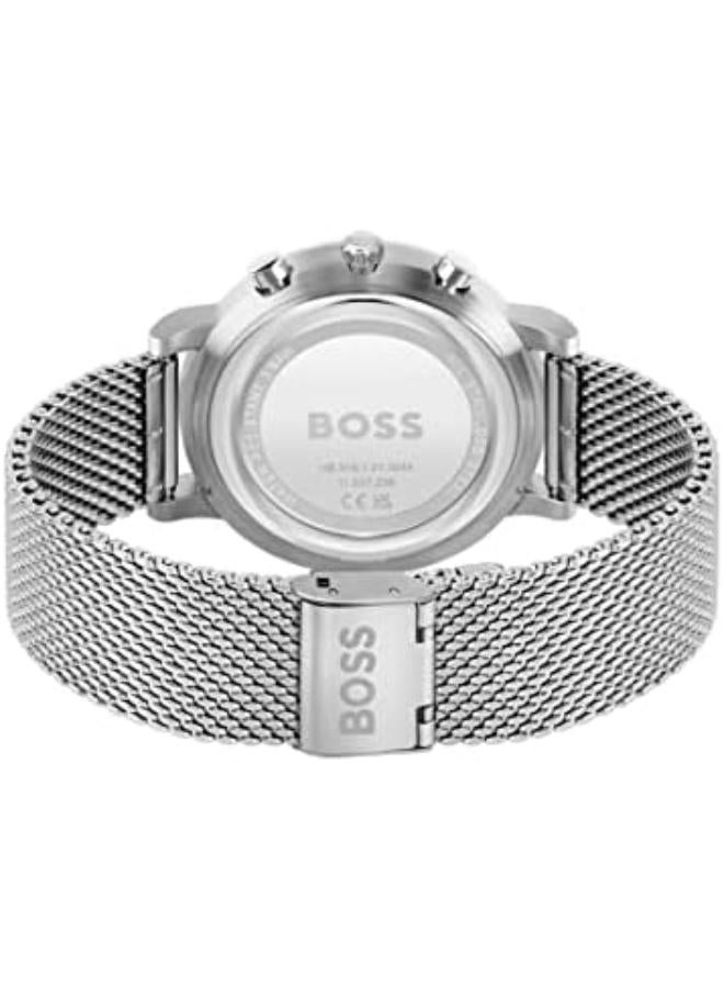 BOSS BOSS Chronograph Quartz Watch for Men Stainless Steel Mesh Bracelet - 1513933 - Image 3