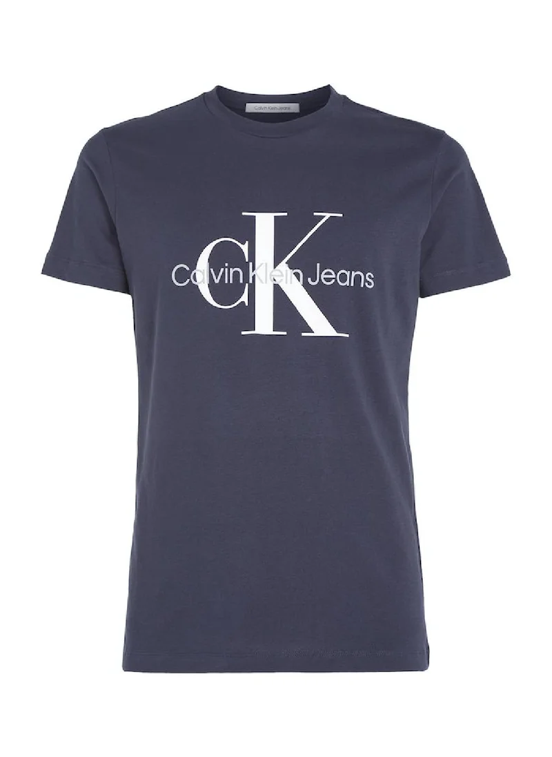 Calvin Klein Jeans Calvin Klein Jeans Men's T-Shirt - Slim fit - Casual Tops - Cotton , Blue