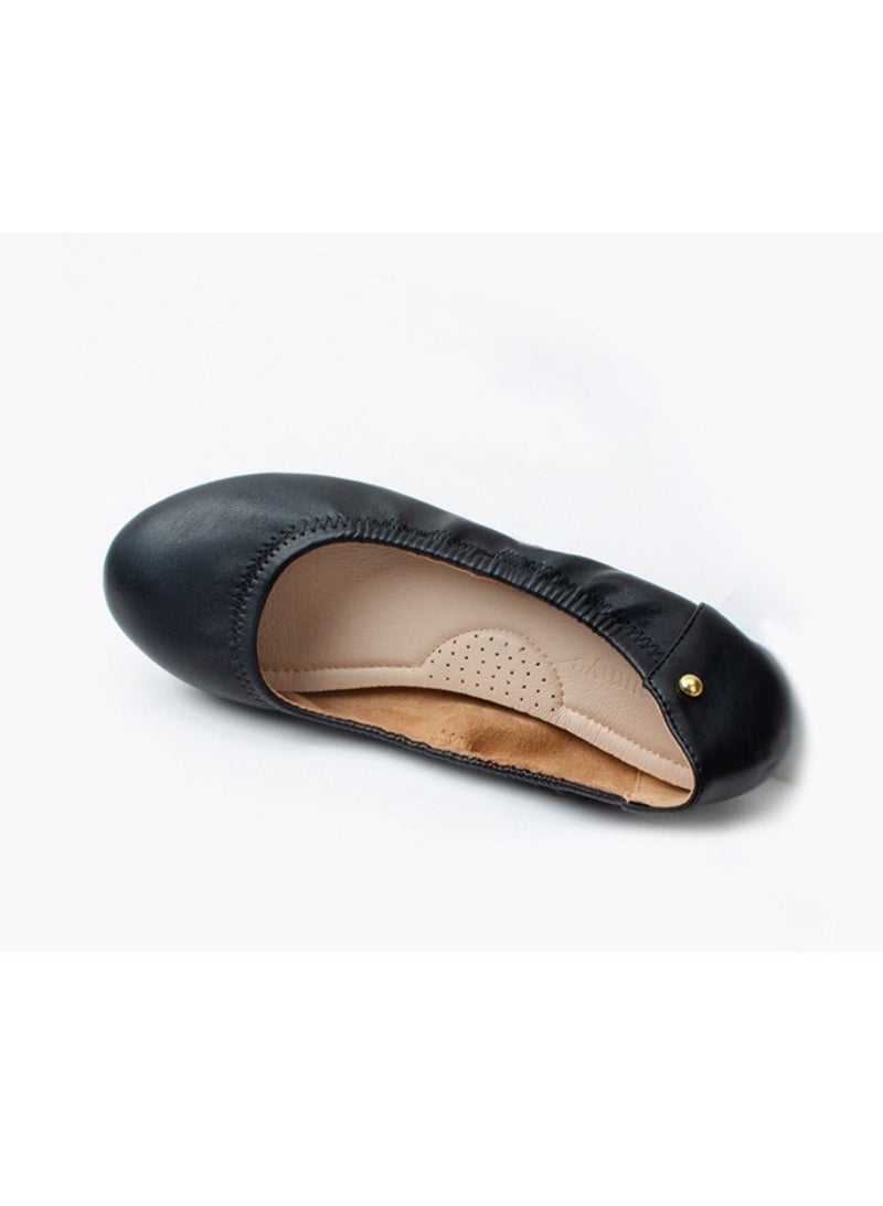Women's Ballet Flat Shoes With Bow Knot Ultra Soft Round Toe Slip-On Comfortable Flat Shoes Walking Shoes