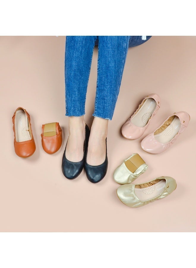 Women's Ballet Flat Shoes With Bow Knot Ultra Soft Round Toe Slip-On Comfortable Flat Shoes Walking Shoes - Image 2