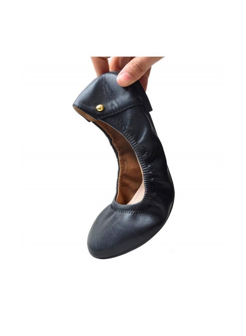 Women's Ballet Flat Shoes With Bow Knot Ultra Soft Round Toe Slip-On Comfortable Flat Shoes Walking Shoes - Image 3
