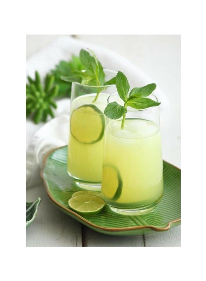 LAV 3 Pieces Ella Long Drink Tumbler Set 495 Ml - Clear - Image 4