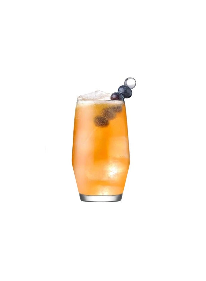 LAV 3 Pieces Ella Long Drink Tumbler Set 495 Ml - Clear - Image 2