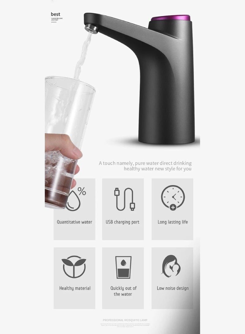 Yuwell Automatic Water Dispenser Water Intelligent Quantification Wireless Electric Drinking Water Pump Dispenser Black/Purple  - Image 2