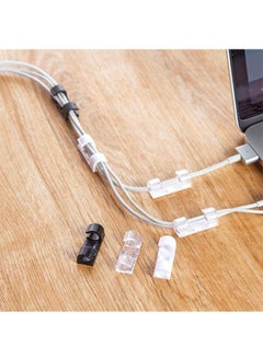 ZCM-HAPPY 48-Piece Set of Self-Adhesive Cable Clips without Punching, Suitable for Data Cables, Network Cables, Mouse Cables, etc.  - Image 2