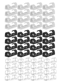 ZCM-HAPPY 48-Piece Set of Self-Adhesive Cable Clips without Punching, Suitable for Data Cables, Network Cables, Mouse Cables, etc.  - Image 1