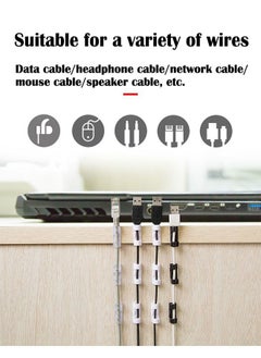 ZCM-HAPPY 48-Piece Set of Self-Adhesive Cable Clips without Punching, Suitable for Data Cables, Network Cables, Mouse Cables, etc.  - Image 3