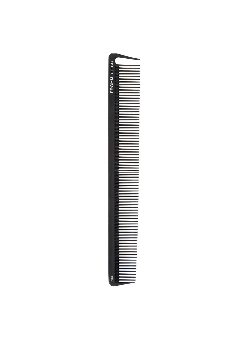 Fromm - Limitless 85 Carbon Cutting Comb with Rounded Tips and Sectioning Tooth for Cutting Sectioning Styling and Detangling Heat Resistant to 450F - Image 1